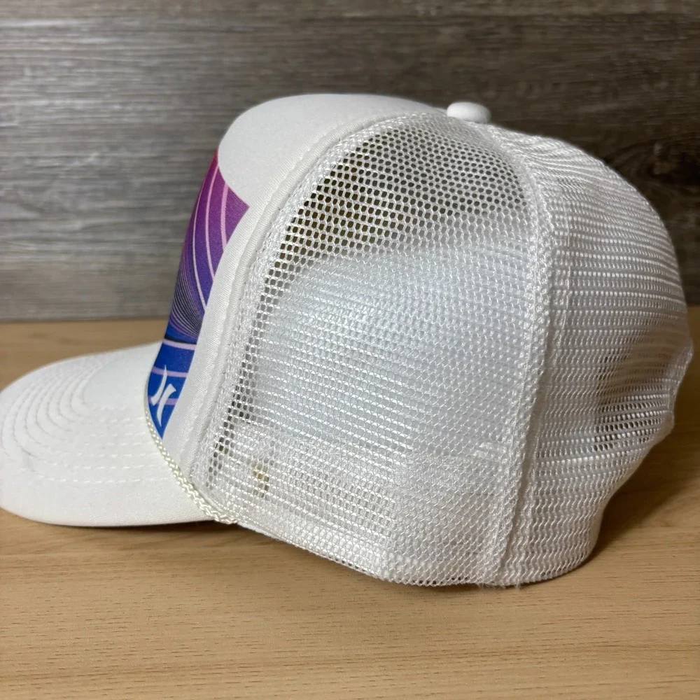 Hurley Hat Cap Snap Back White Trucker Surf Surfing Outdoors